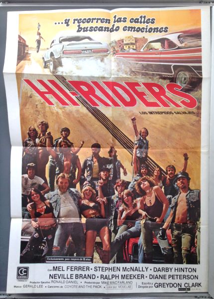 Cinema Poster: Hi-RIDERS 1978 (Spanish) Mel Ferrer Stephen McNally Darby Hinton Cinema Poster: Hi-RIDERS 1978 (Spanish) Mel Ferrer Stephen McNally Darby Hinton