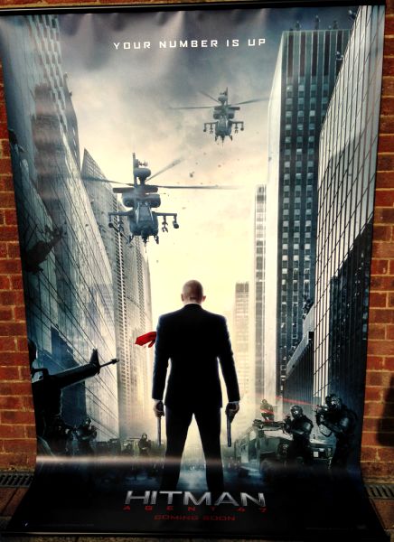 Cinema Banner: HITMAN AGENT 47 2015 (Advance) Zachary Quinto Rupert Friend