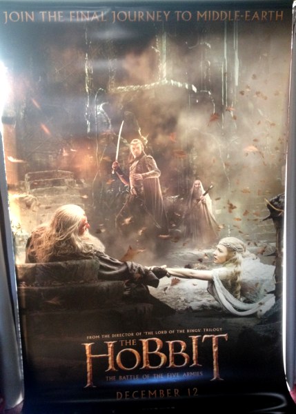 Cinema Banner: HOBBIT BATTLE OF THE FIVE ARMIES 2014 Gandalf Ian McKellen Cinema Banner: HOBBIT BATTLE OF THE FIVE ARMIES 2014 Gandalf Ian McKellen