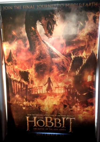 Cinema Banner: HOBBIT BATTLE OF THE FIVE ARMIES 2014 Smaug Benedict Cumberbatch