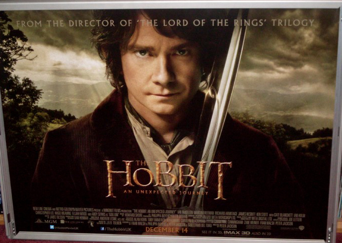 HOBBIT AN UNEXPECTED JOURNEY: Main Quad Film Poster