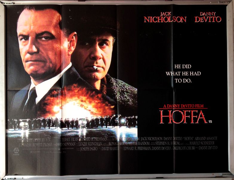 Cinema Poster: HOFFA 1992 (Quad) Jack Nicholson Danny DeVito Cinema Poster: HOFFA 1992 (Quad) Jack Nicholson Danny DeVito