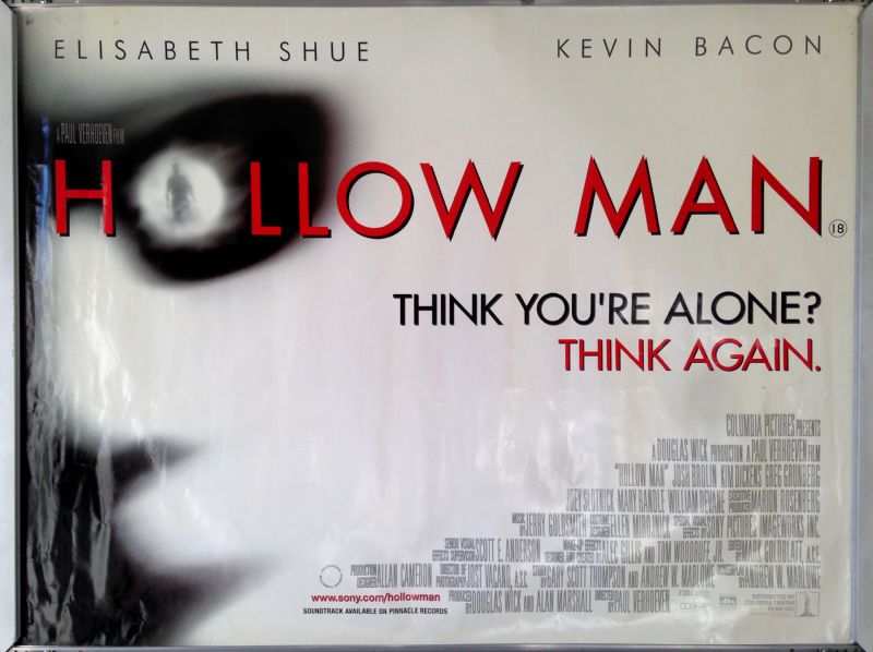 Cinema Poster: HOLLOW MAN 2000 (Quad) Elisabeth Shue Kevin Bacon Josh Brolin Cinema Poster: HOLLOW MAN 2000 (Quad) Elisabeth Shue Kevin Bacon Josh Brolin