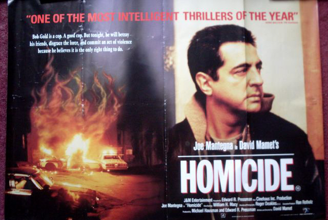 HOMICIDE: UK Quad Film Poster HOMICIDE: UK Quad Film Poster