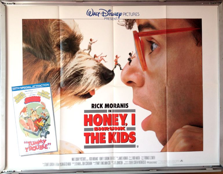 Cinema Poster: HONEY I SHRUNK THE KIDS 1989 (Main Quad) Rick Moranis Matt Frewer Cinema Poster: HONEY I SHRUNK THE KIDS 1989 (Main Quad) Rick Moranis Matt Frewer
