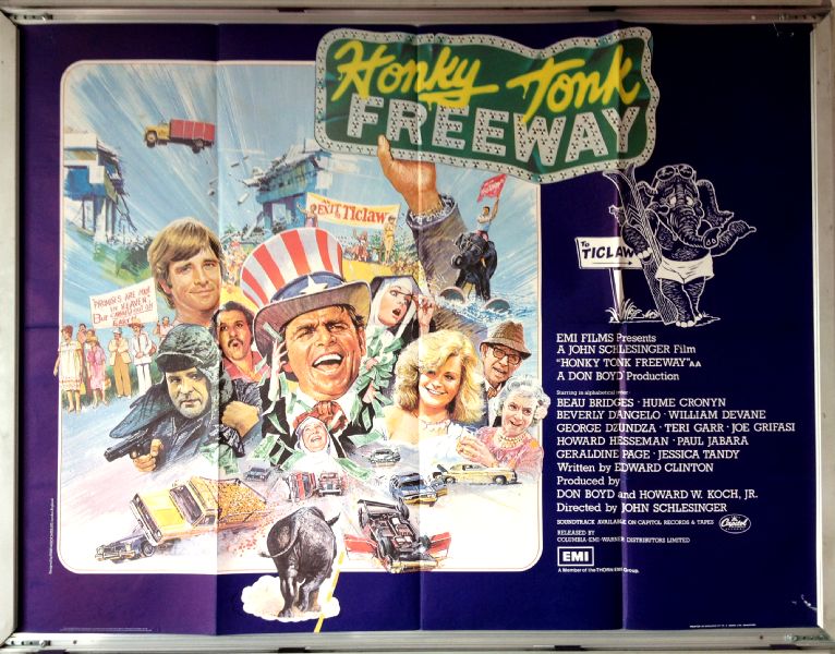 Cinema Poster: HONKY TONK FREEWAY 1981 (Quad) William Devane Cinema Poster: HONKY TONK FREEWAY 1981 (Quad) William Devane