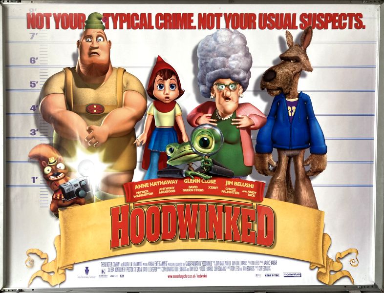 Cinema Poster: HOODWINKED 2006 (Quad) Anne Hathaway Glenn Close James Belushi Cinema Poster: HOODWINKED 2006 (Quad) Anne Hathaway Glenn Close James Belushi