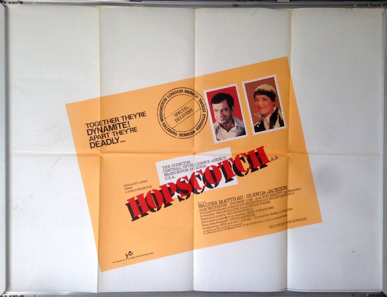 Cinema Poster: HOPSCOTCH 1980 (Quad) Walter Matthau Glenda Jackson