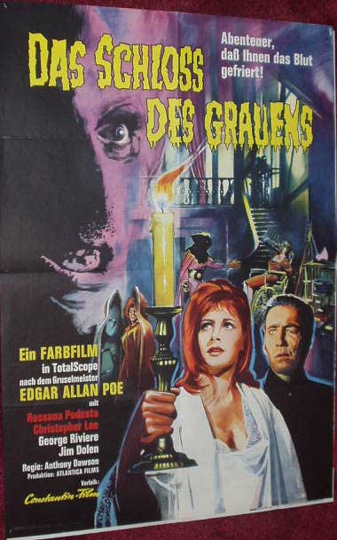 HORROR CASTLE: German Film Poster HORROR CASTLE: German Film Poster