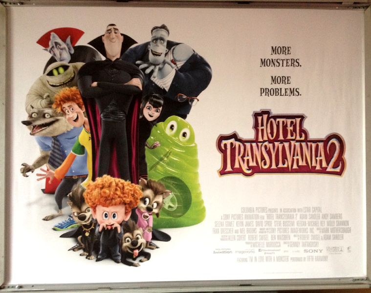 Cinema Poster: HOTEL TRANSYLVANIA 2 2015 (White Main Quad) Adam Sandler Selena Gomez Cinema Poster: HOTEL TRANSYLVANIA 2 2015 (White Main Quad) Adam Sandler Selena Gomez