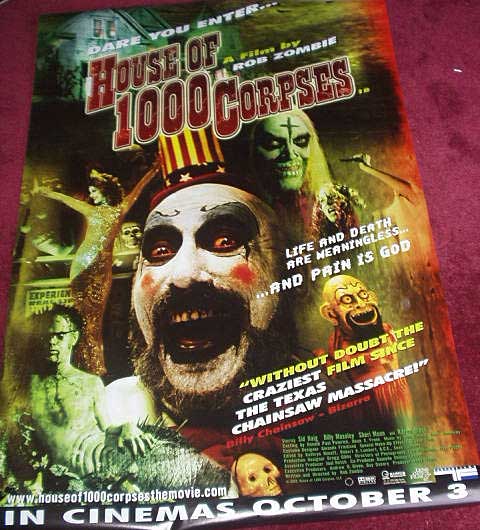 HOUSE OF 1000 CORPSES: Underground Film Poster