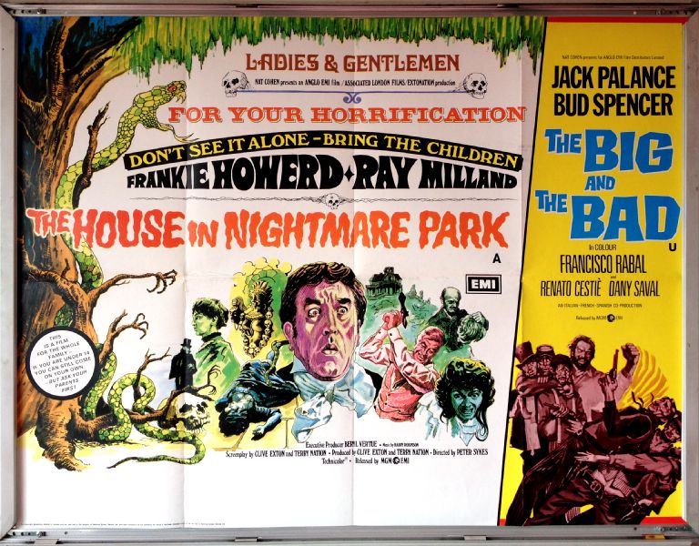 Cinema Poster: HOUSE IN NIGHTMARE PARK/BIG AND THE BAD 1973 (Quad)