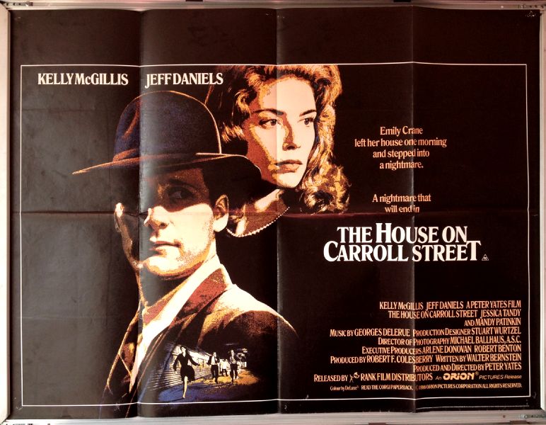Cinema Poster: HOUSE ON CARROLL STREET, THE 1988 (Quad) Kelly McGillis Cinema Poster: HOUSE ON CARROLL STREET, THE 1988 (Quad) Kelly McGillis