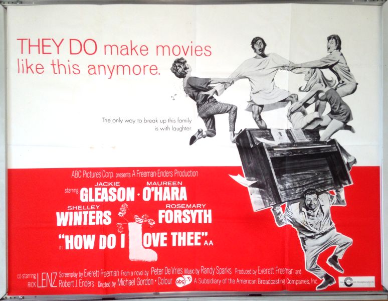 Cinema Poster: HOW DO I LOVE THEE 1970 (Quad) Jackie Gleason Maureen O'Hara