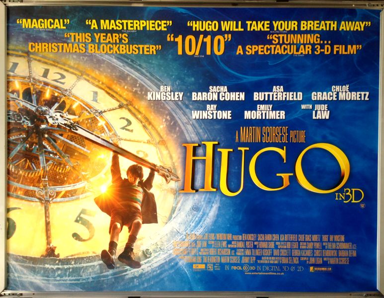 Cinema Poster: HUGO 2011 (Quad) Asa Butterfield Chloë Grace Moretz Jude Law Cinema Poster: HUGO 2011 (Quad) Asa Butterfield Chloë Grace Moretz Jude Law