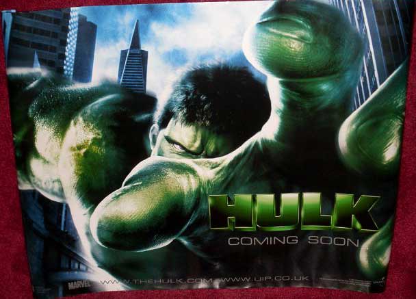 HULK Advance UK Quad Film Poster