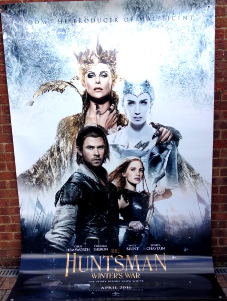 Cinema Banner: HUNTSMAN WINTER'S WAR 2016 (Main) Emily Blunt Jessica Chastain