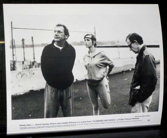 HUSBANDS AND WIVES: Publicity Still 9 Woody Allen Directs Sydney Pollack and Lysette Anthony HUSBANDS AND WIVES: Publicity Still 9 Woody Allen Directs Sydney Pollack and Lysette Anthony