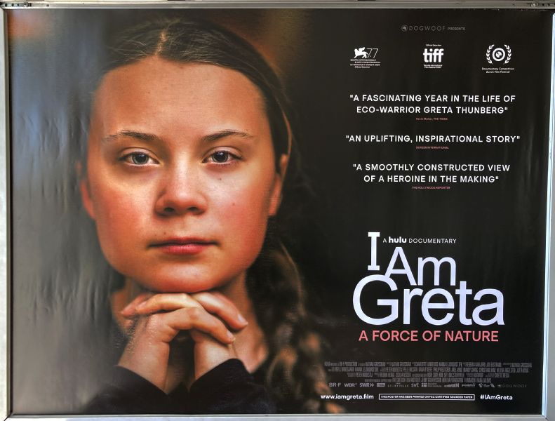 Cinema Poster: I AM GRETA 2020 (Quad) Greta Thunberg Svante Thunberg 