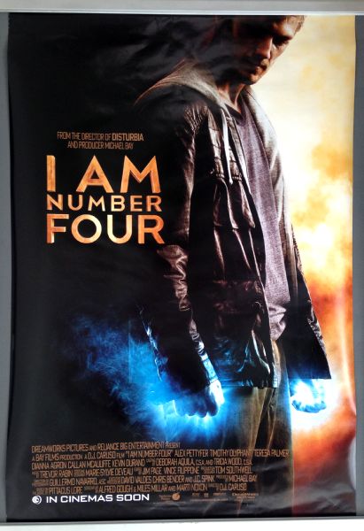 Cinema Poster: I AM NUMBER FOUR 2011 (One Sheet) Alex Pettyfer Timothy Olyphant