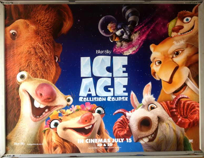 Cinema Poster: ICE AGE COLLISION COURSE 2016 (Faces Quad) Simon Pegg Denis Leary