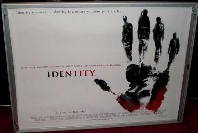 IDENTITY: Main UK Quad Film Poster