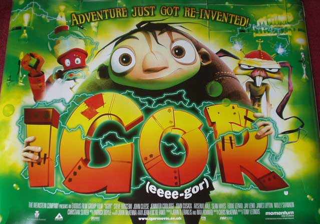IGOR : Main UK Quad Film Poster