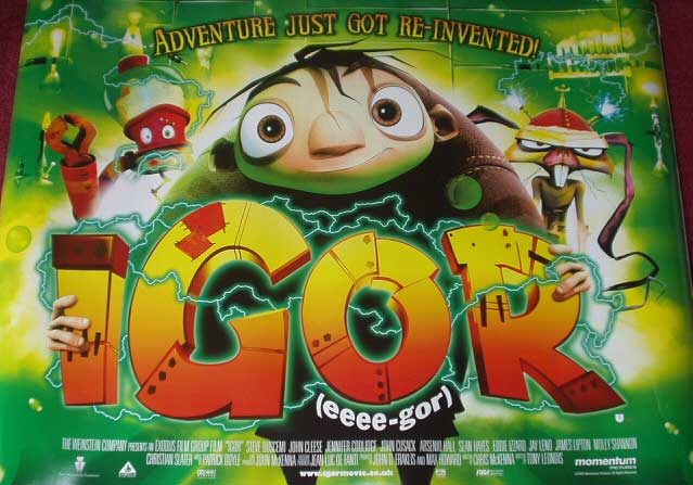 IGOR : Main UK Quad Film Poster IGOR : Main UK Quad Film Poster