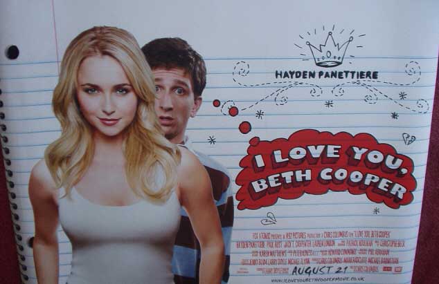 I LOVE YOU BETH COOPER: Main UK Quad Film Poster