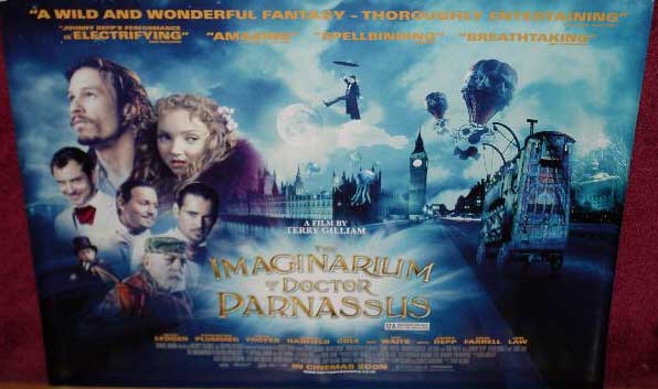 IMAGINARIUM OF DOCTOR PARNASSUS, THE: Main UK Quad Film Poster