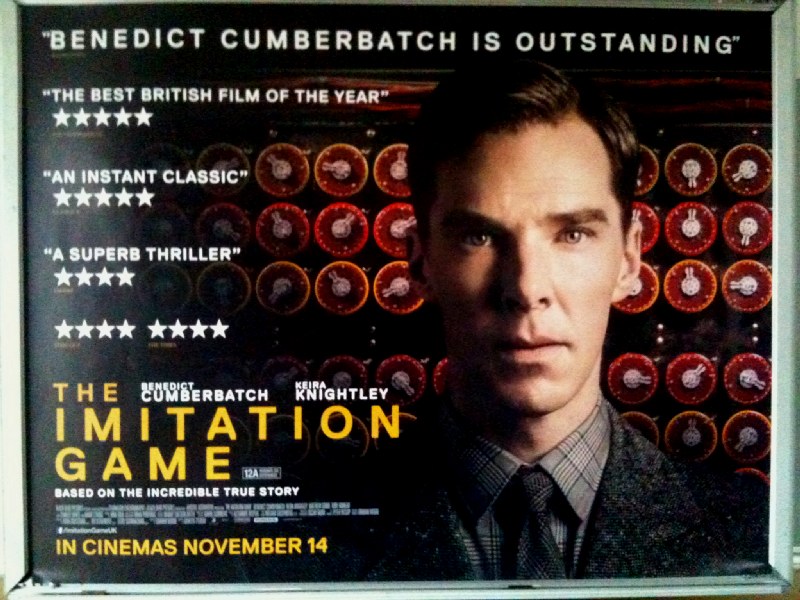Cinema Poster: IMITATION GAME, THE 2014 (Quad) Benedict Cumberbatch Mark Strong