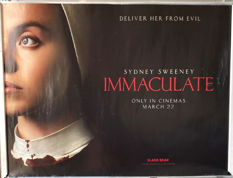 Cinema Poster: IMMACULATE 2024 (Quad) Sydney Sweeney Álvaro Morte Simona Tabasco Cinema Poster: IMMACULATE 2024 (Quad) Sydney Sweeney Álvaro Morte Simona Tabasco