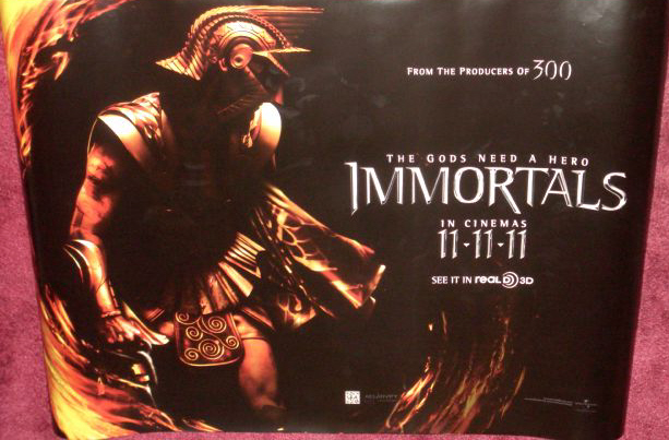IMMORTALS: 'Peaked Helmet' UK Quad Film Poster IMMORTALS: 'Peaked Helmet' UK Quad Film Poster