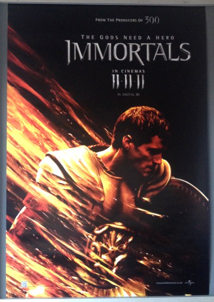 IMMORTALS: Advance One Sheet Film Poster