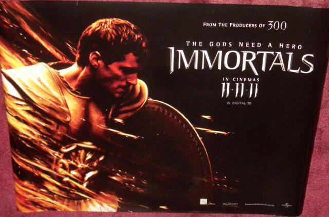 IMMORTALS: 'Shield' UK Quad Film Poster