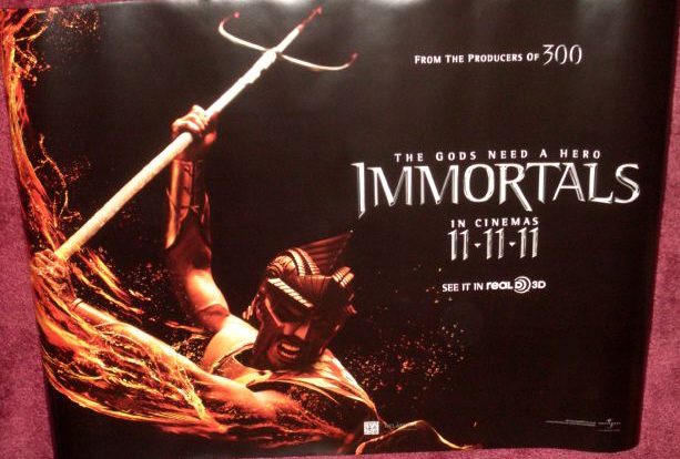 IMMORTALS: 'Trident' UK Quad Film Poster