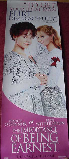 IMPORTANCE OF BEING EARNEST: Reece Witherspoon/Frances O'Connor Cinema Banner