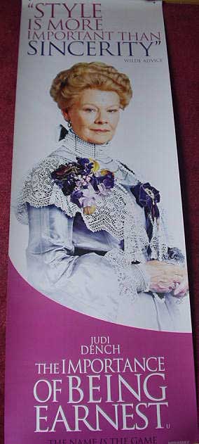 IMPORTANCE OF BEING EARNEST: Dame Judi Dench Cinema Banner