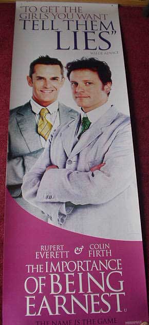 IMPORTANCE OF BEING EARNEST: Colin Firth/Rupert Everett Cinema Banner
