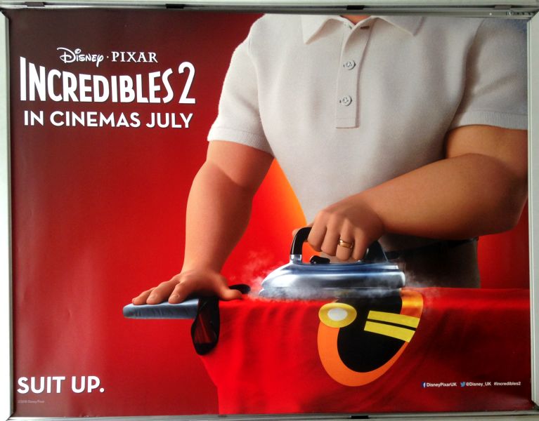 Cinema Poster: INCREDIBLES 2, THE 2018 (Ironing Quad) Craig T. Nelson Holly Hunter Cinema Poster: INCREDIBLES 2, THE 2018 (Ironing Quad) Craig T. Nelson Holly Hunter