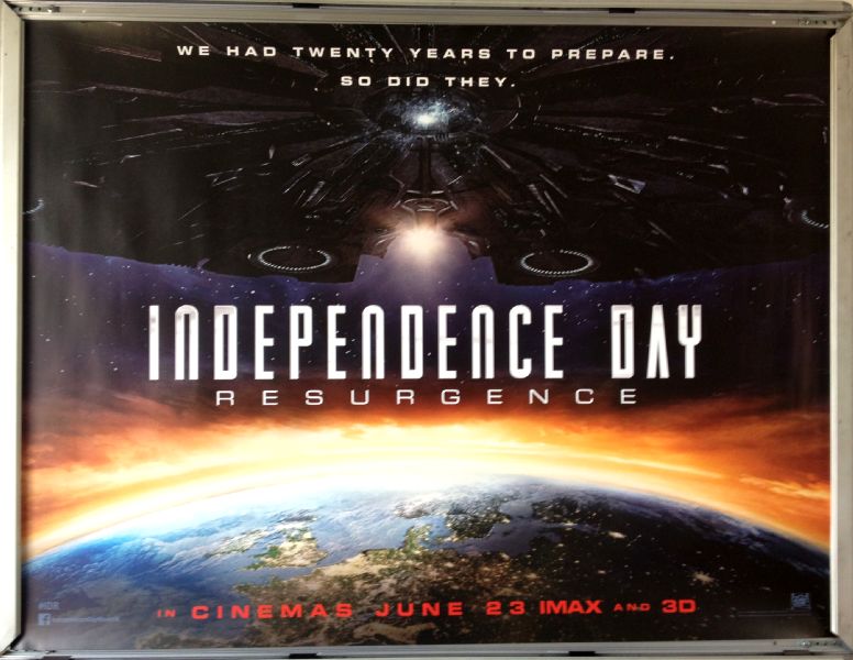 Cinema Poster: INDEPENDENCE DAY RESURGENCE 2016 (Advance Quad) Liam Hemsworth
