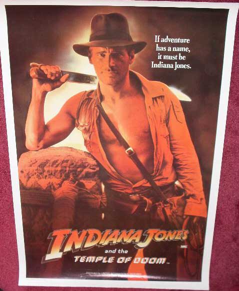INDIANA JONES AND THE TEMPLE OF DOOM: Style B One Sheet Film Poster