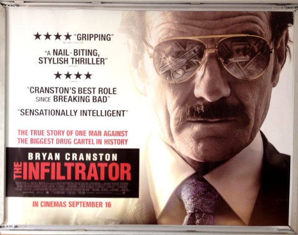 Cinema Poster: INFILTRATOR, THE 2016 (Quad) Bryan Cranston John Leguizamo
