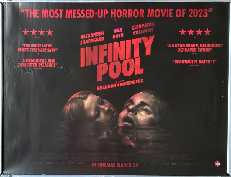 Cinema Poster: INFINITY POOL 2023 (Quad) Alexander Skarsgård Mia Goth Cinema Poster: INFINITY POOL 2023 (Quad) Alexander Skarsgård Mia Goth