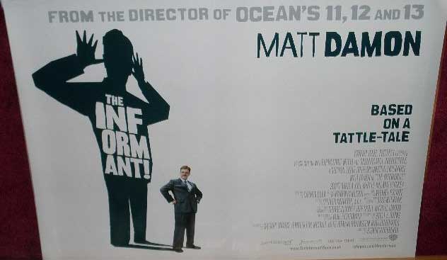 INFORMANT!, THE: Main UK Quad Film Poster INFORMANT!, THE: Main UK Quad Film Poster