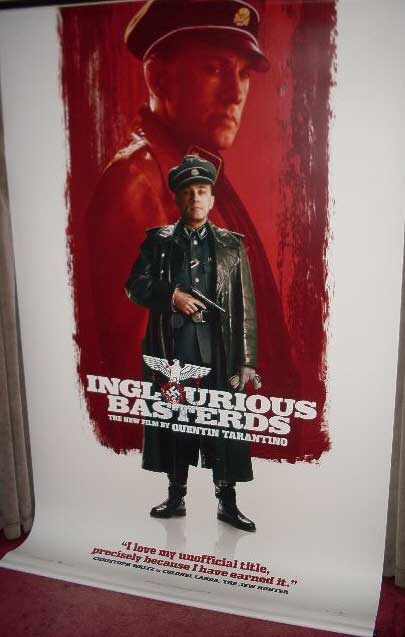 INGLOURIOUS BASTERDS: Colonel Landa/Christoph Waltz Cinema Banner INGLOURIOUS BASTERDS: Colonel Landa/Christoph Waltz Cinema Banner