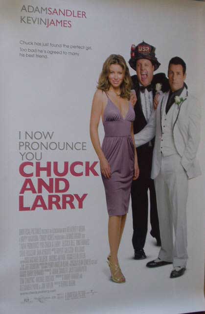 I NOW PRONOUNCE YOU CHUCK AND LARRY: Main One Sheet Film Poster