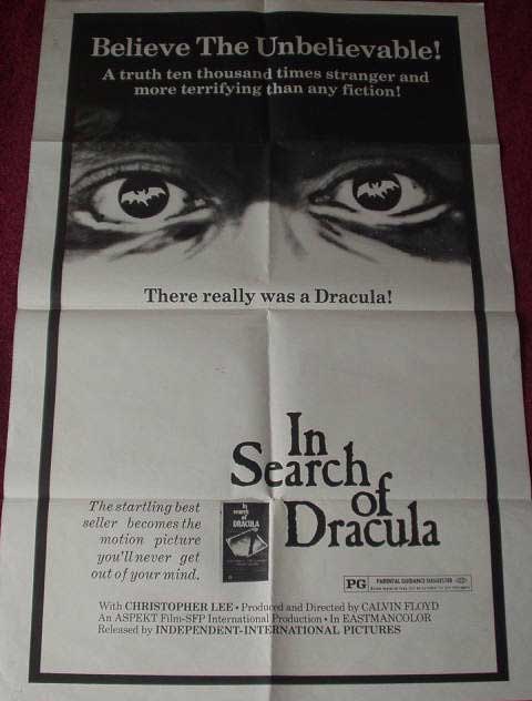 IN SEARCH OF DRACULA: Main One Sheet Film Poster IN SEARCH OF DRACULA: Main One Sheet Film Poster