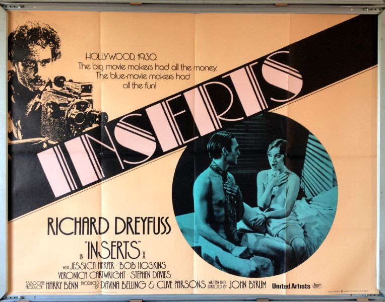 Cinema Poster: INSERTS 1975 (Beige Quad) Richard Dreyfuss Bob Hoskins