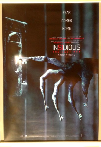 Cinema Poster: INSIDIOUS THE LAST KEY 2018 (One Sheet) Lin Shaye Angus Sampson 